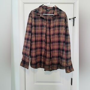 Two Size Extra Large Eddie Bauer Flannel Button Down Shirts